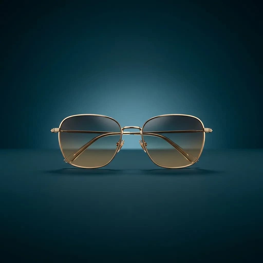 A single sunglasses packshot reframed to Instagram, Facebook and 4K print dimensions in turn